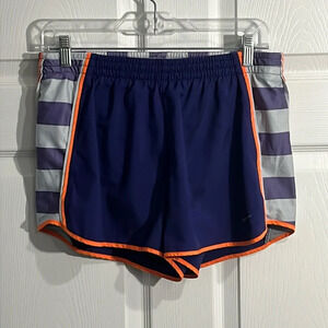 Nike Dri Fit Women’s Purple Orange Running Shorts Size Medium
